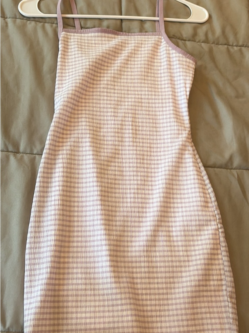 SO Lavender and White Striped Mini Dress